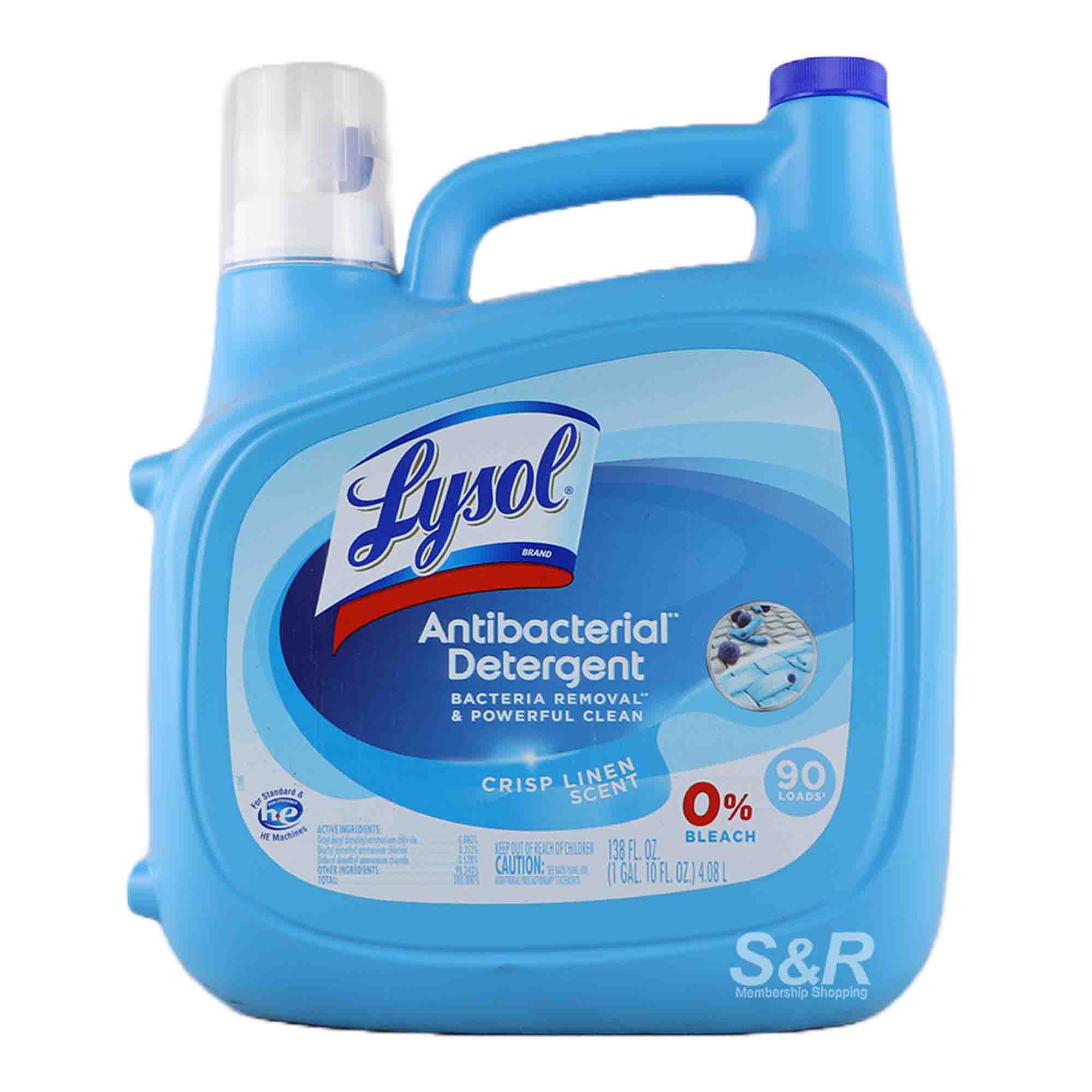 Lysol Antibacterial Laundry Detergent 4.08L